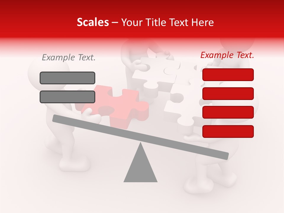 Red Illustration Help PowerPoint Template