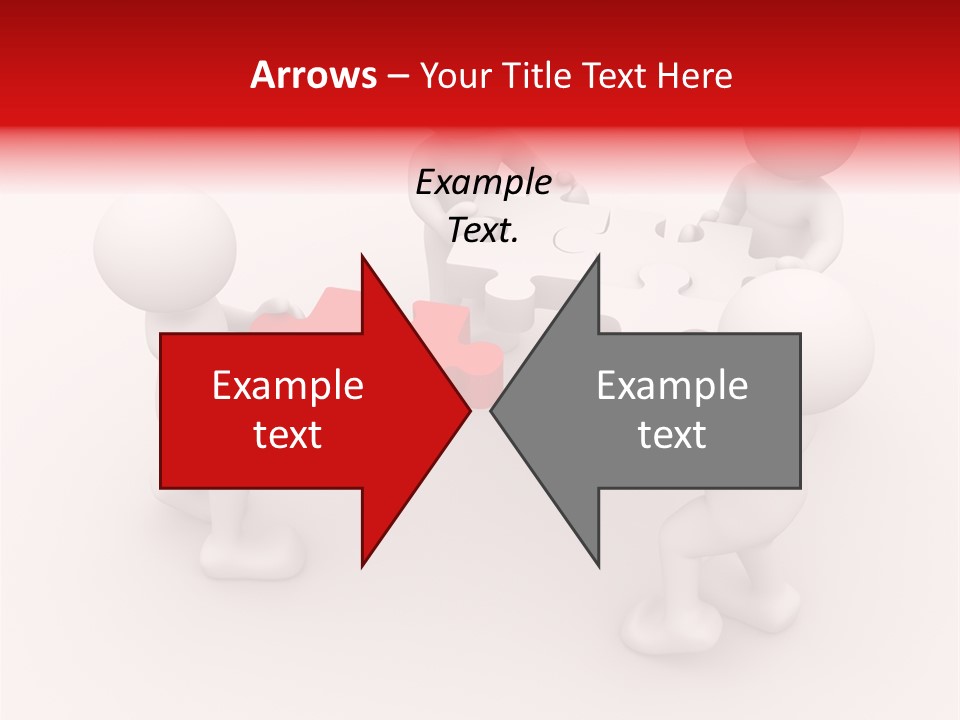 Red Illustration Help PowerPoint Template