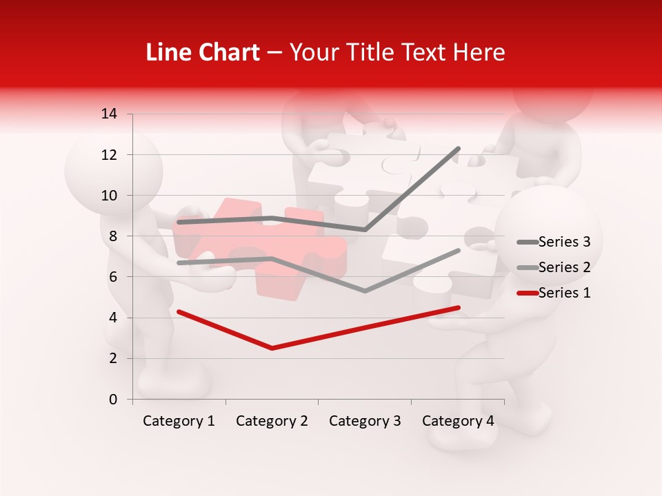 Red Illustration Help PowerPoint Template
