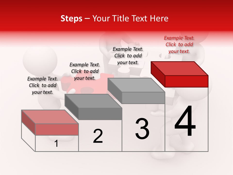 Red Illustration Help PowerPoint Template