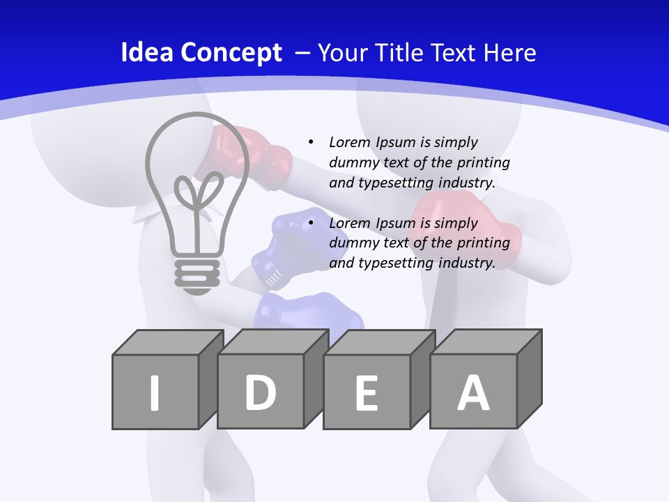 Success Box Illustration PowerPoint Template