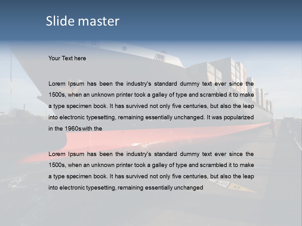 Red Vacation Rest PowerPoint Template