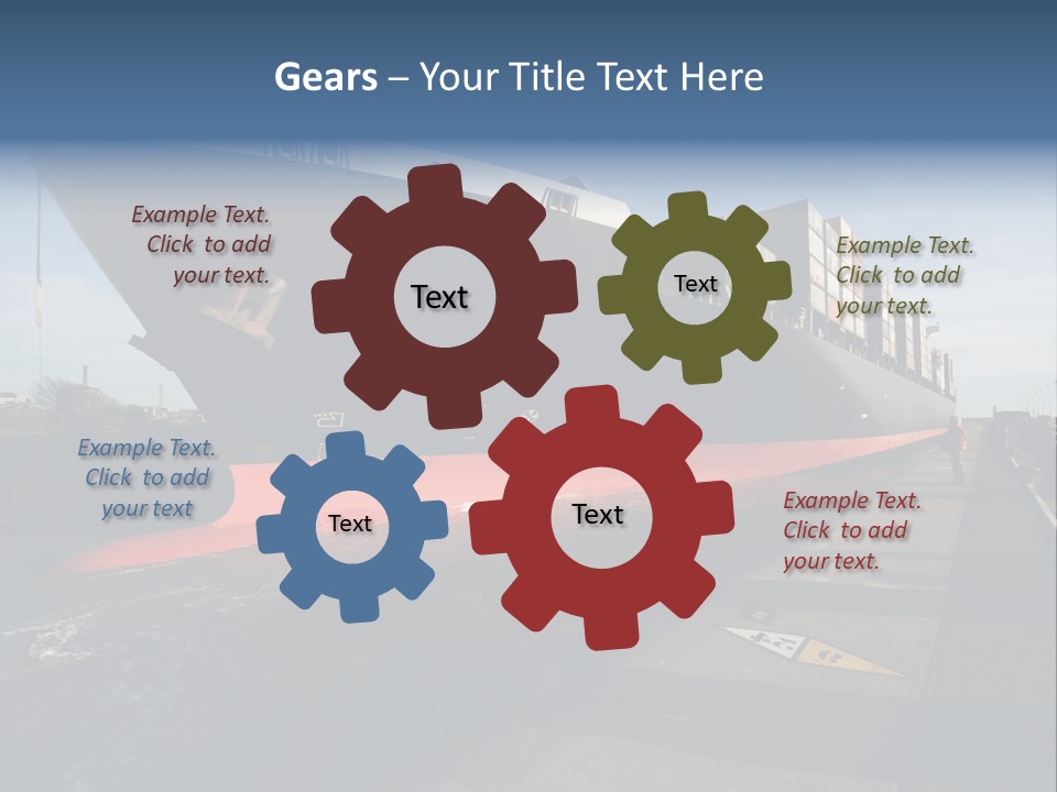 Red Vacation Rest PowerPoint Template