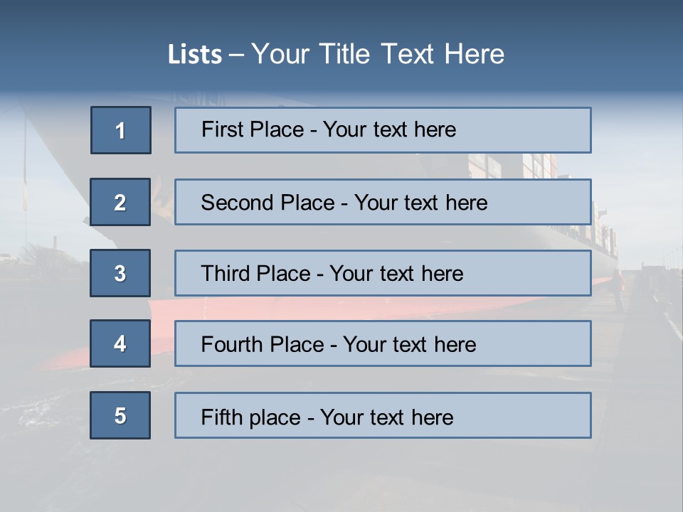 Red Vacation Rest PowerPoint Template