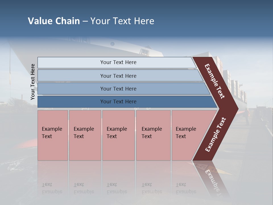 Red Vacation Rest PowerPoint Template