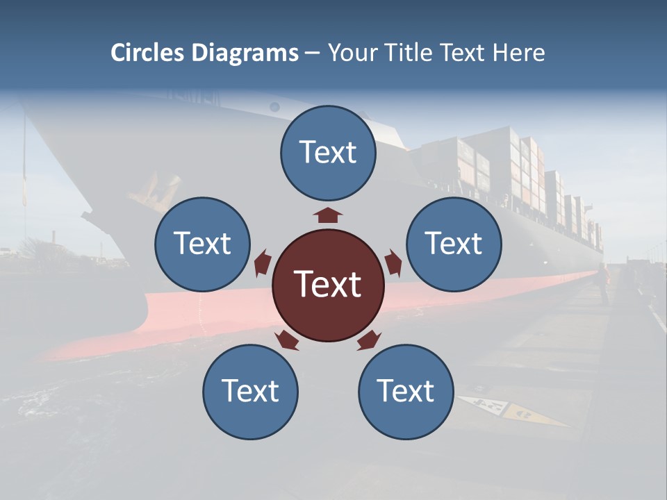 Red Vacation Rest PowerPoint Template