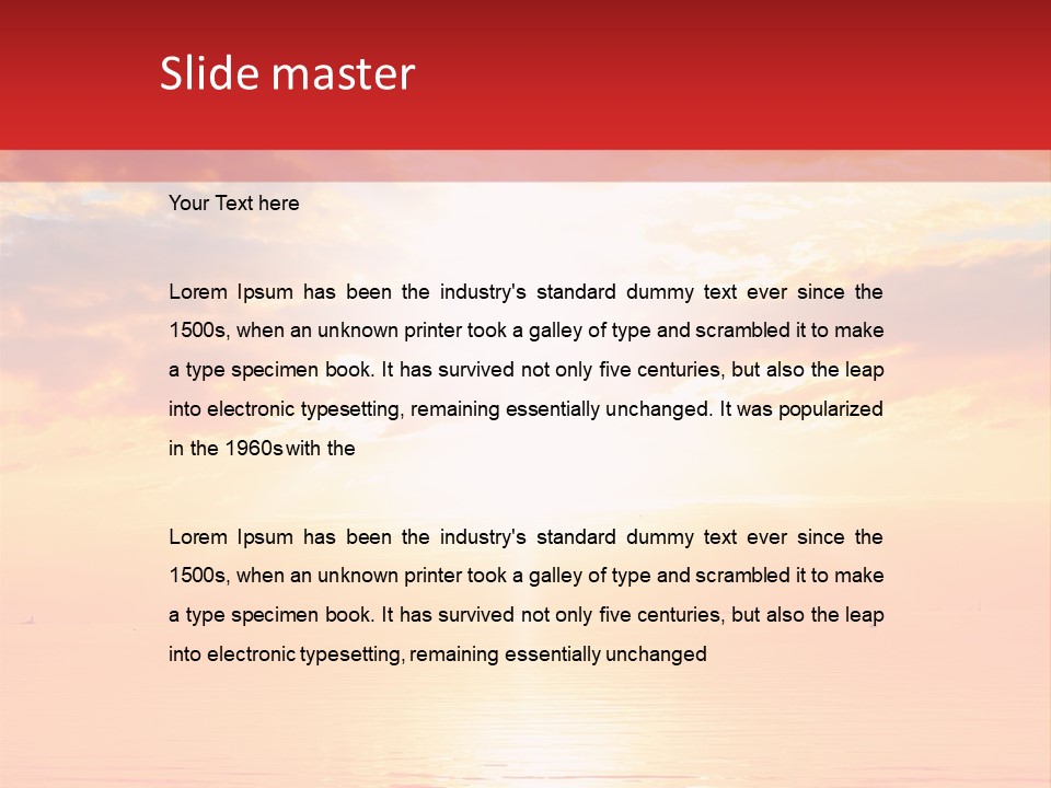 New Sunshine Wave PowerPoint Template