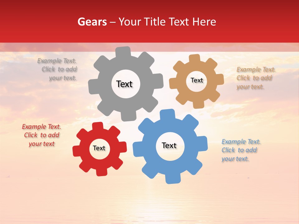 New Sunshine Wave PowerPoint Template