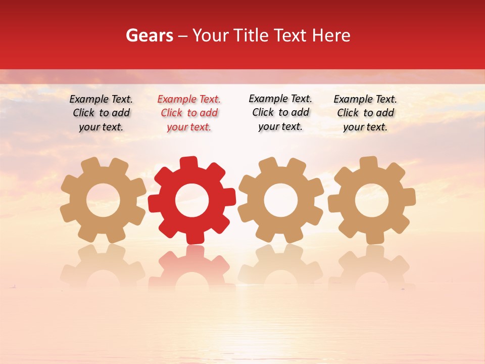 New Sunshine Wave PowerPoint Template