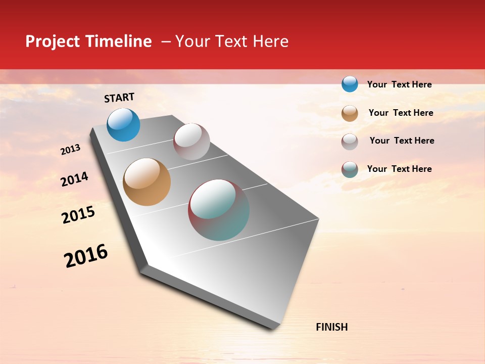 New Sunshine Wave PowerPoint Template
