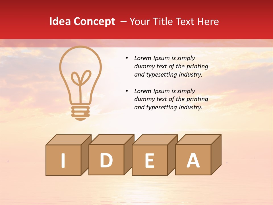 New Sunshine Wave PowerPoint Template