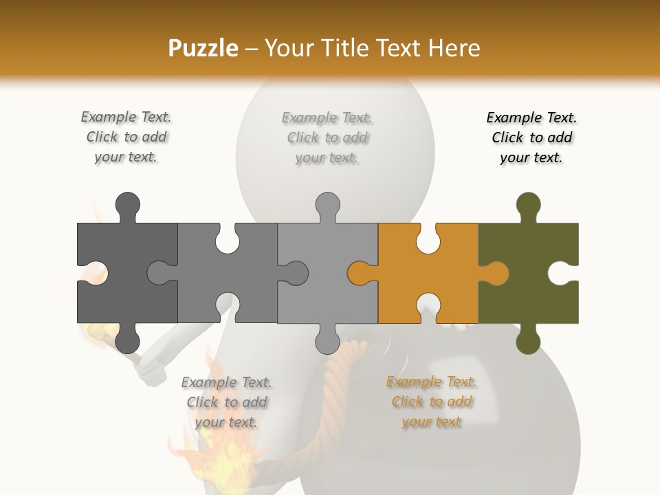 Character Businessman Different PowerPoint Template