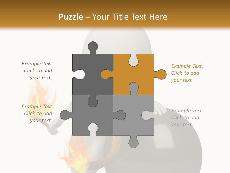 Character Businessman Different PowerPoint Template