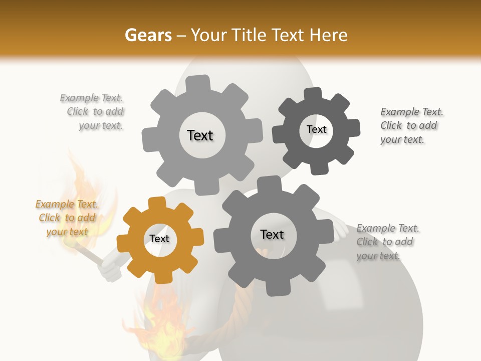 Character Businessman Different PowerPoint Template