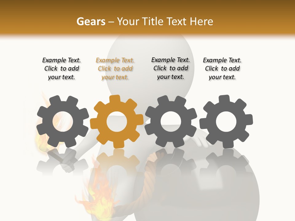 Character Businessman Different PowerPoint Template