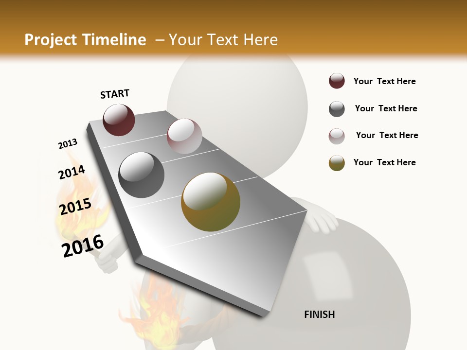 Character Businessman Different PowerPoint Template