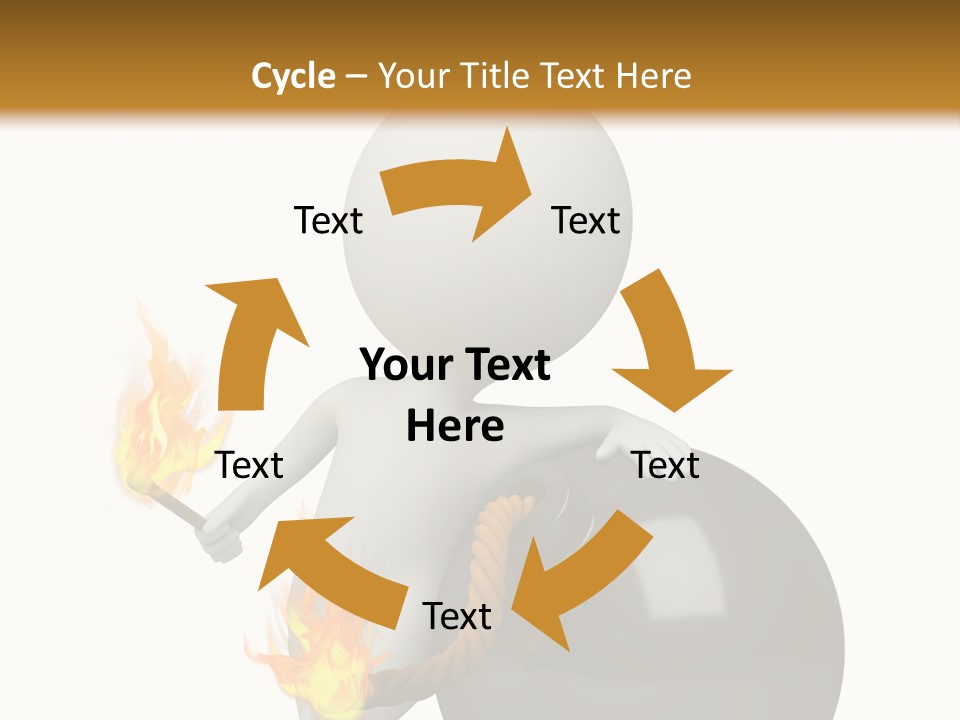 Character Businessman Different PowerPoint Template