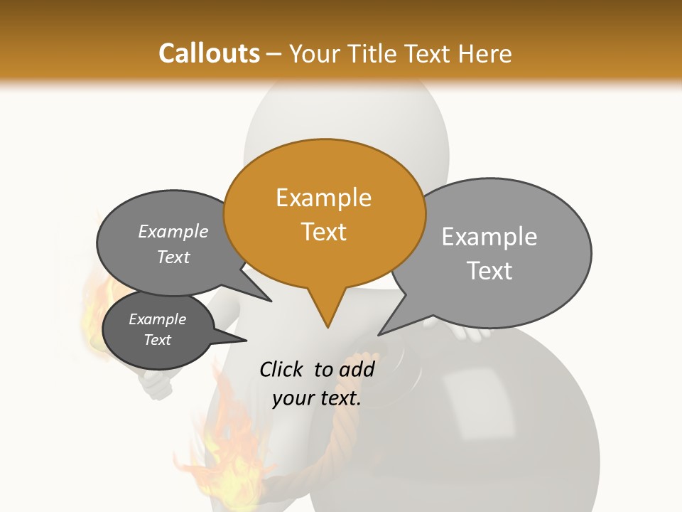 Character Businessman Different PowerPoint Template