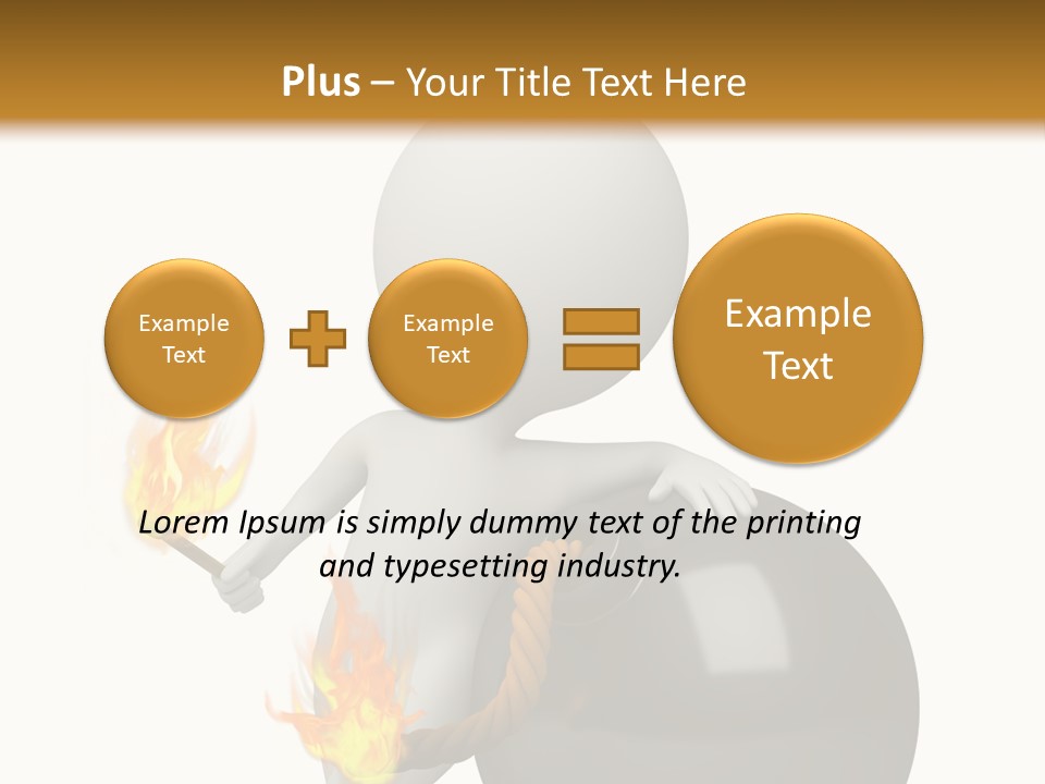 Character Businessman Different PowerPoint Template