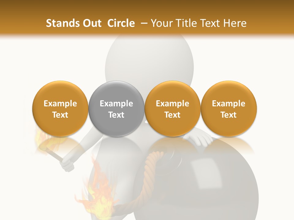 Character Businessman Different PowerPoint Template