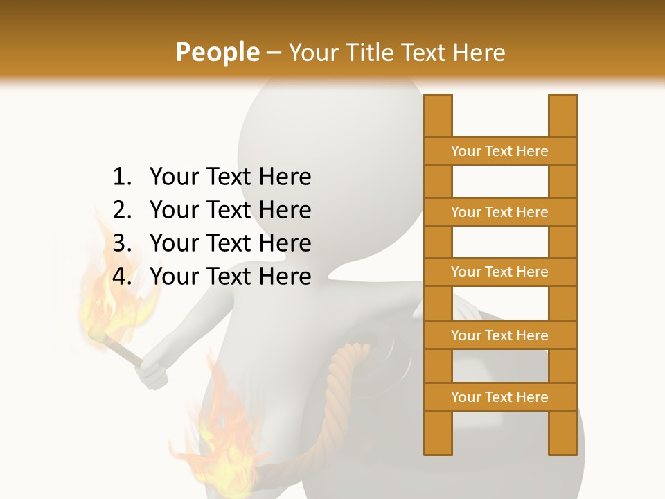 Character Businessman Different PowerPoint Template