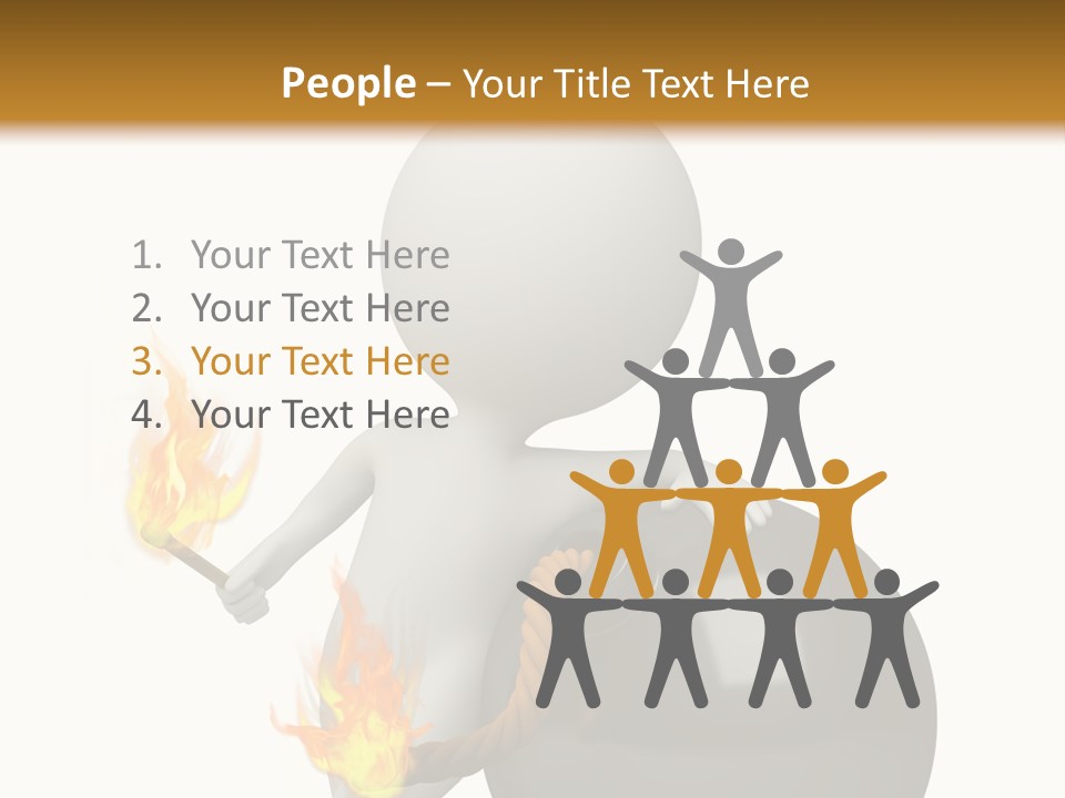 Character Businessman Different PowerPoint Template