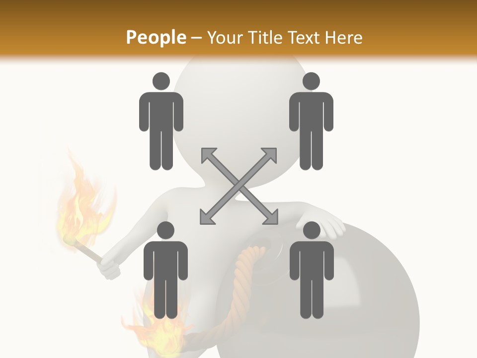 Character Businessman Different PowerPoint Template