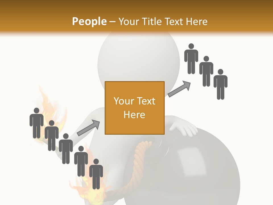 Character Businessman Different PowerPoint Template