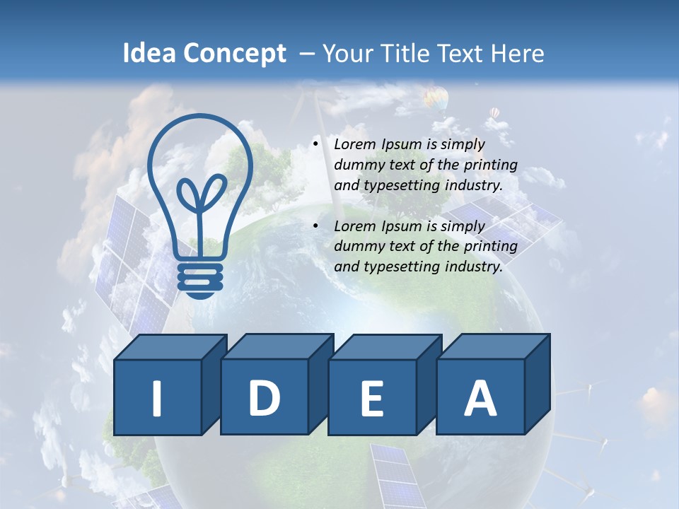 Industry Electricity Science PowerPoint Template