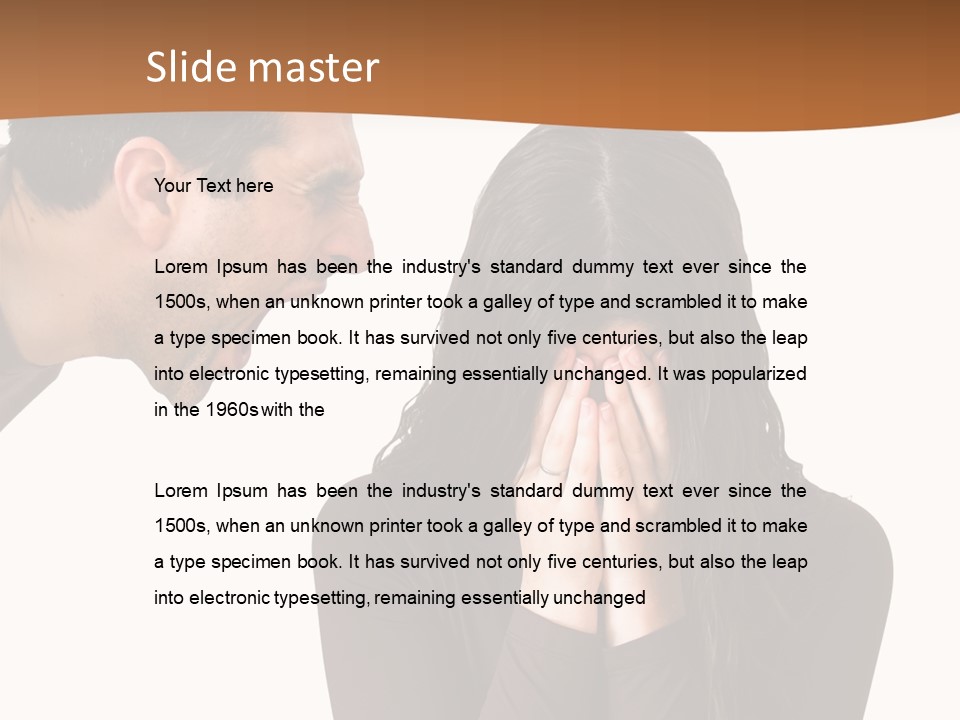 Grief Aggression Screaming PowerPoint Template