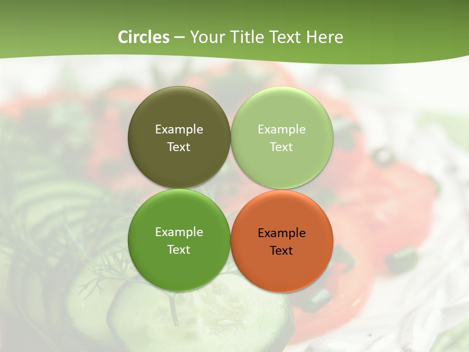 Cucumber Fresh Close Up PowerPoint Template