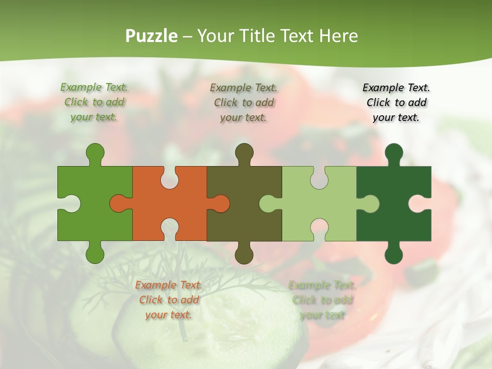 Cucumber Fresh Close Up PowerPoint Template