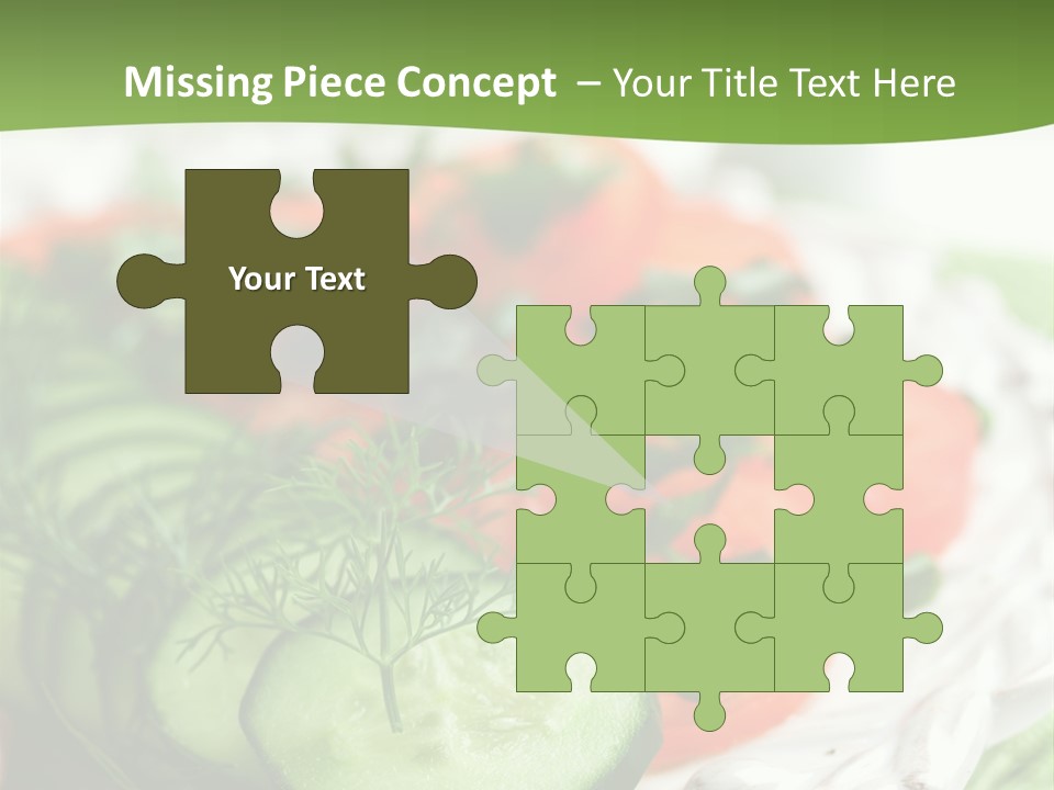 Cucumber Fresh Close Up PowerPoint Template