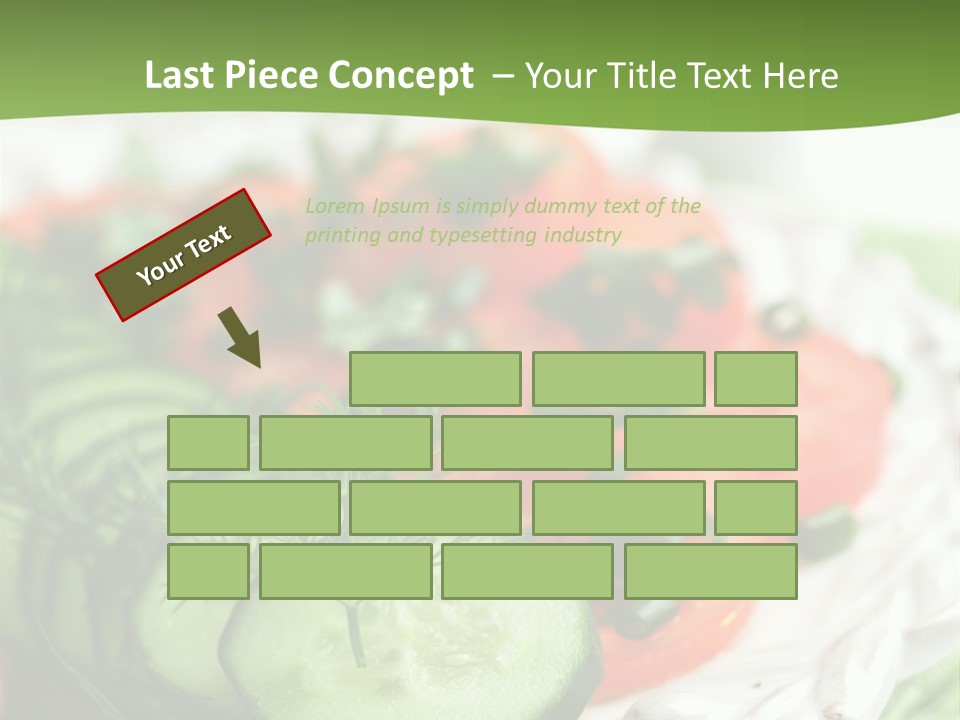 Cucumber Fresh Close Up PowerPoint Template