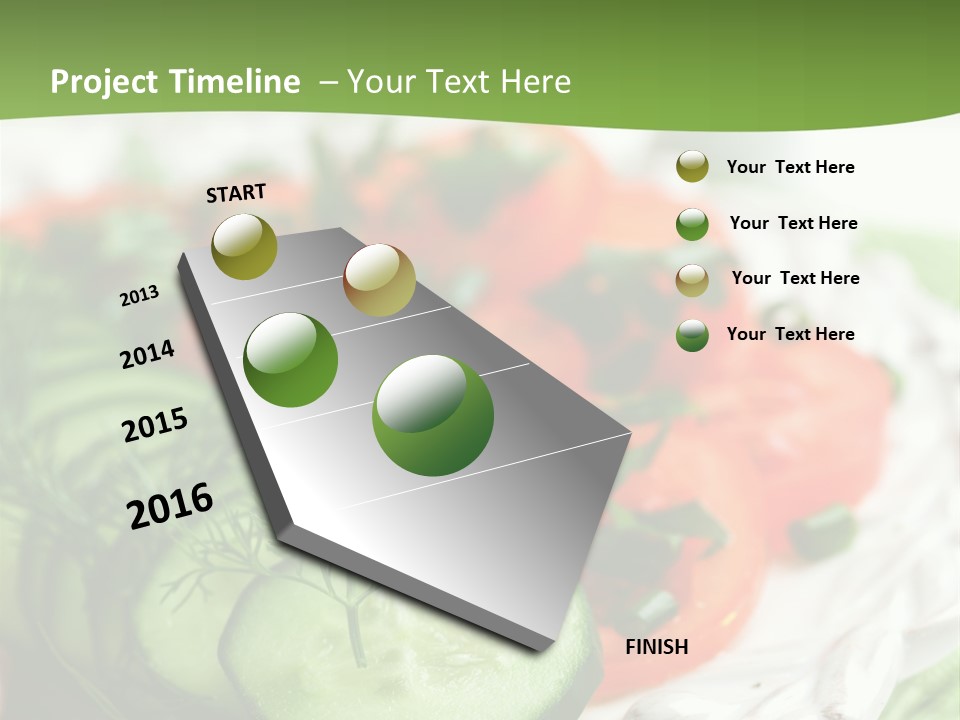 Cucumber Fresh Close Up PowerPoint Template
