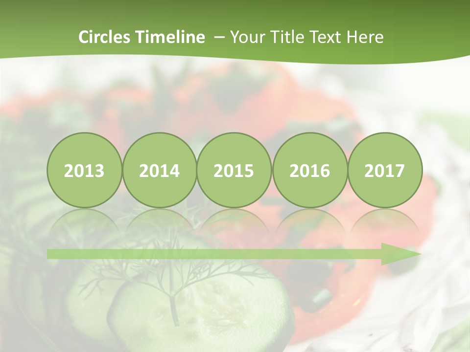 Cucumber Fresh Close Up PowerPoint Template