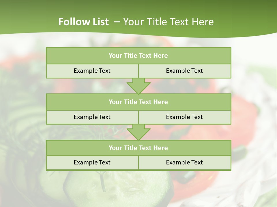 Cucumber Fresh Close Up PowerPoint Template
