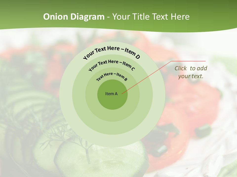 Cucumber Fresh Close Up PowerPoint Template