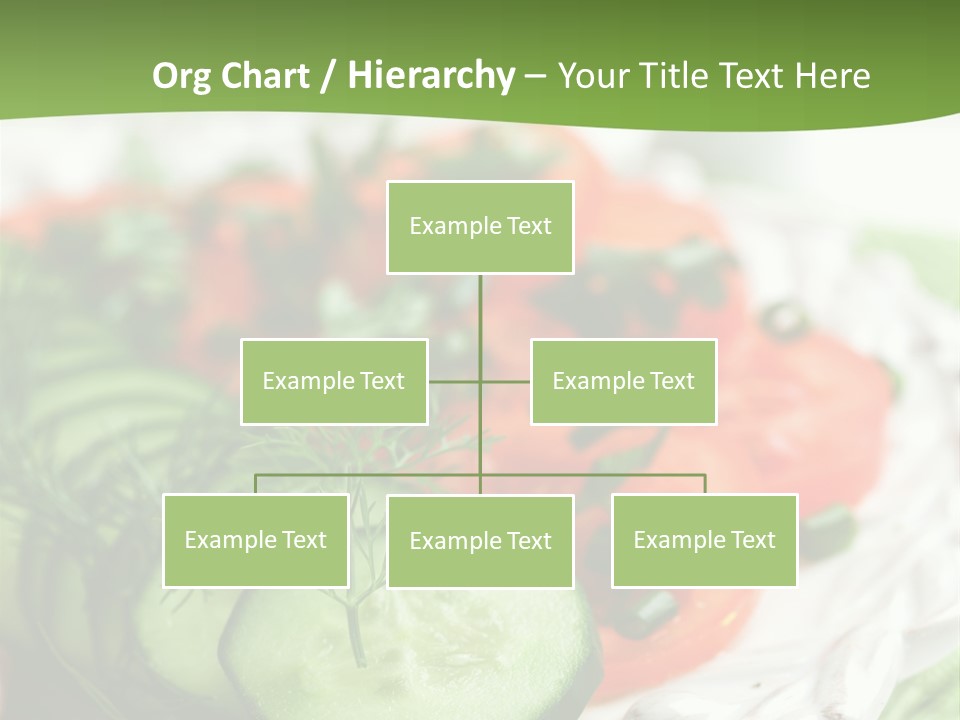 Cucumber Fresh Close Up PowerPoint Template
