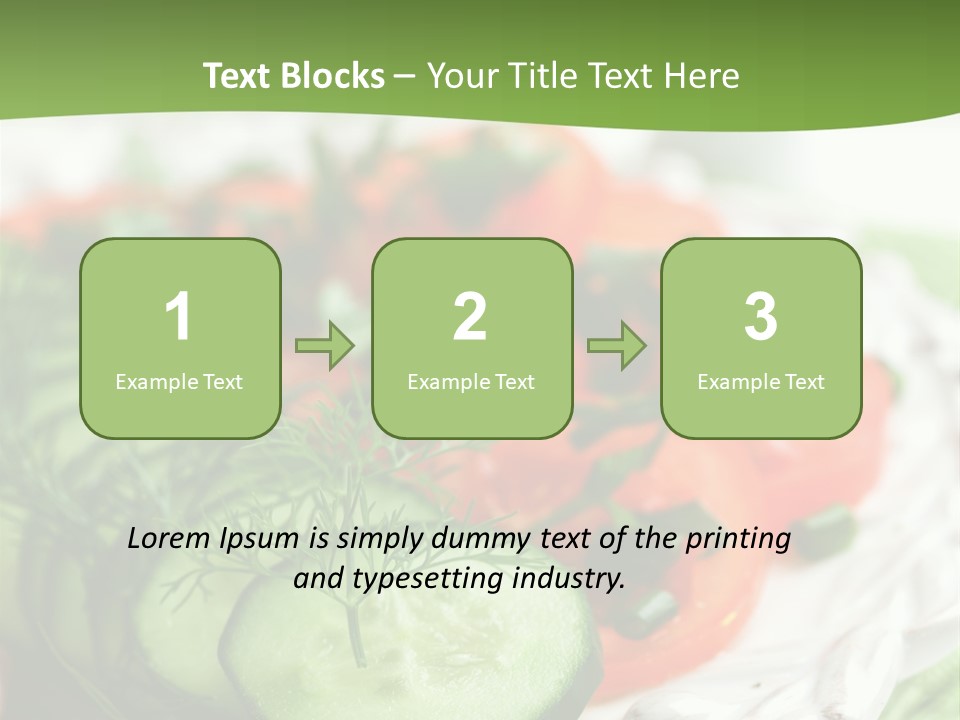 Cucumber Fresh Close Up PowerPoint Template
