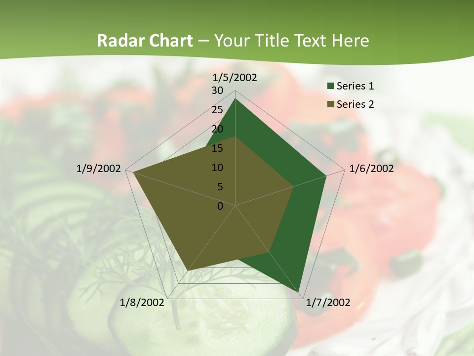 Cucumber Fresh Close Up PowerPoint Template