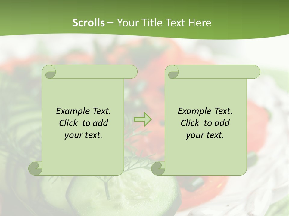 Cucumber Fresh Close Up PowerPoint Template