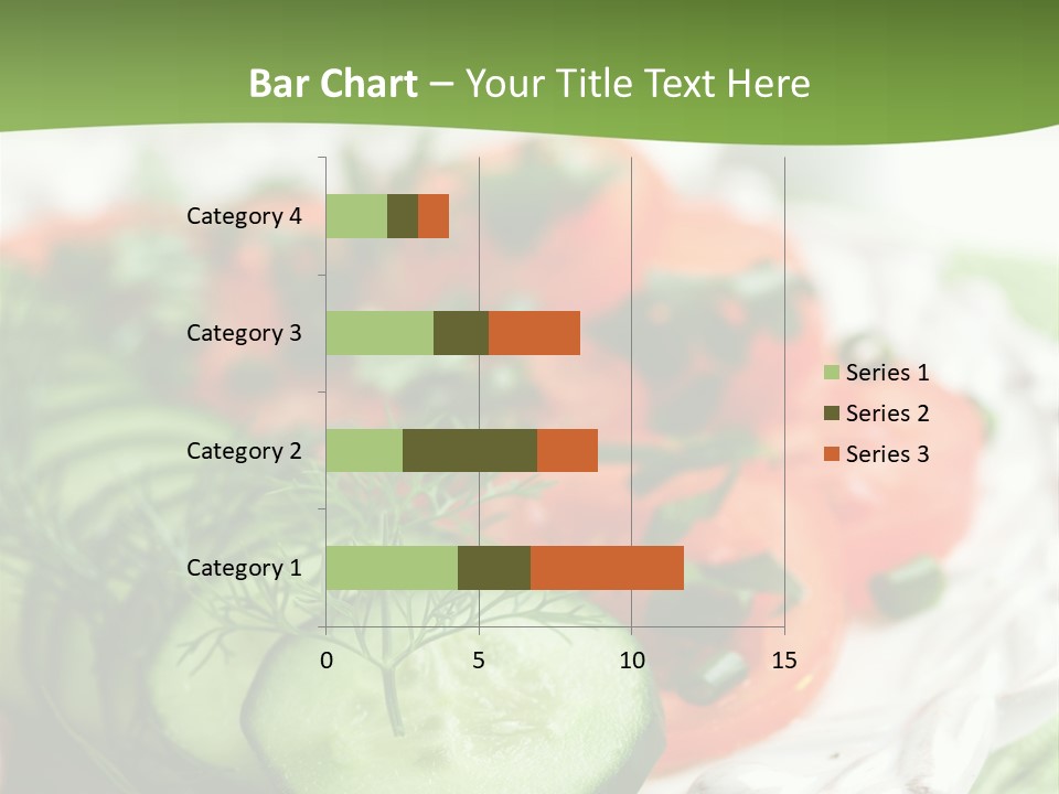 Cucumber Fresh Close Up PowerPoint Template