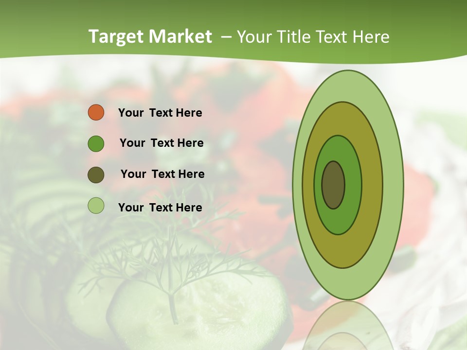 Cucumber Fresh Close Up PowerPoint Template