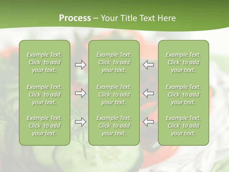Cucumber Fresh Close Up PowerPoint Template