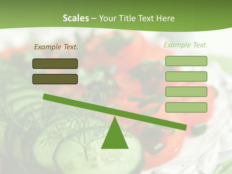 Cucumber Fresh Close Up PowerPoint Template