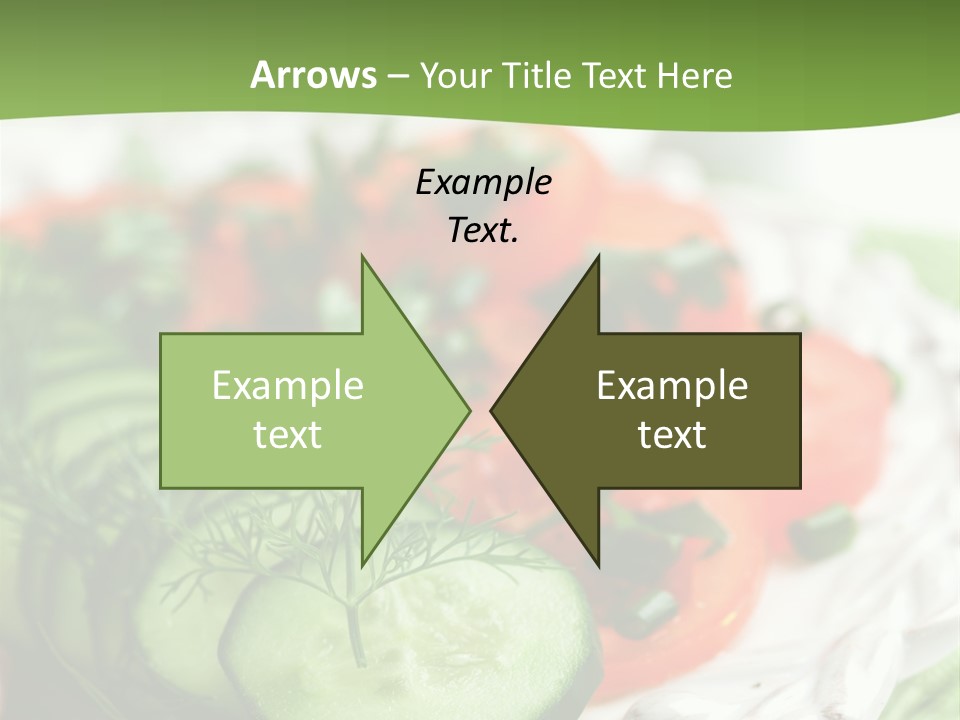 Cucumber Fresh Close Up PowerPoint Template