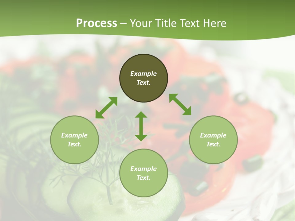 Cucumber Fresh Close Up PowerPoint Template