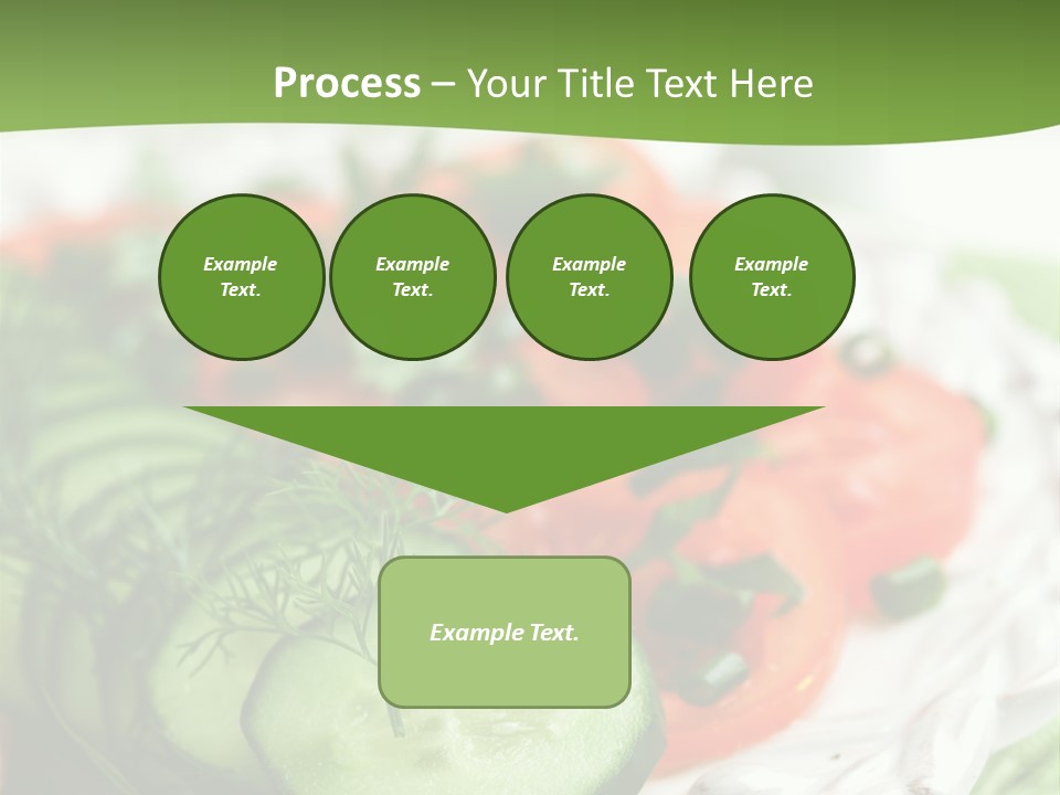 Cucumber Fresh Close Up PowerPoint Template