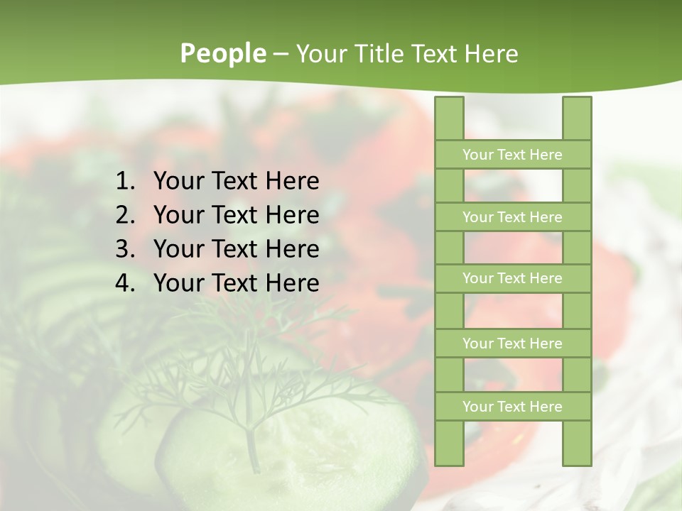 Cucumber Fresh Close Up PowerPoint Template